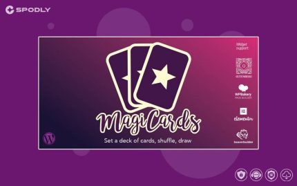 Wordpress plugin MagiCards - decks of cards to shuffle | WP plugin