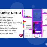 Wordpress plugin Super Floating and Fly Menu - Sticky, side, one page navigator, off-canvas menu plugin for WordPress