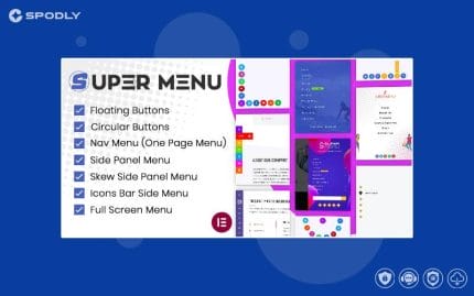 Wordpress plugin Super Floating and Fly Menu - Sticky, side, one page navigator, off-canvas menu plugin for WordPress