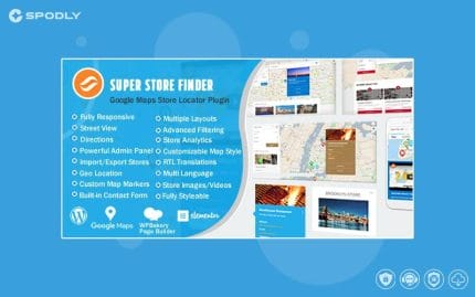 Wordpress plugin Super Store Finder for WordPress (Google Maps Store Locator)