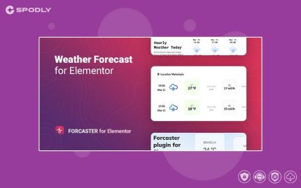 Wordpress plugin Weather Forecast for Elementor – Forcaster