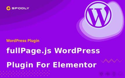 Wordpress plugin fullPage.js WordPress Plugin For Elementor