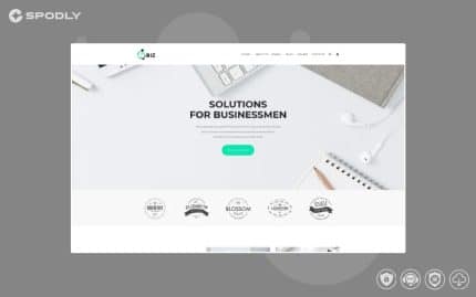 4Biz - Business Sticky Meny Bright Joomla Template