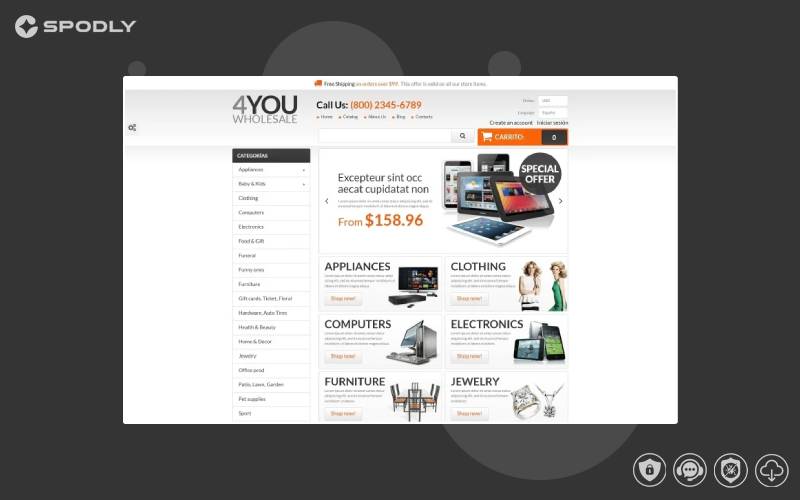 4You Wholesale PrestaShop Theme