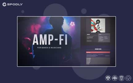 AMP-FI / Music Band Muse Template for Musicians & Producers