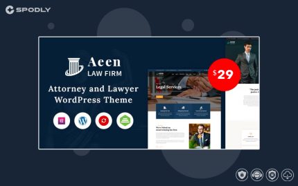 Aeen - Attorney and Lawyer WordPress Theme