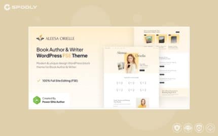 Aleesa – Book Author and Writer Gutenverse WP Theme