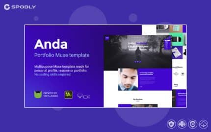 Anda - Creative Multipurpose Portfolio Muse Template