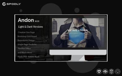 Andon – Parallax Onepage Muse Template