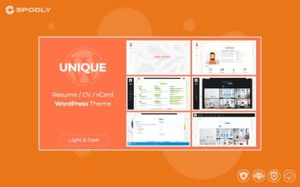 Animated Resume Theme - WordPress Theme
