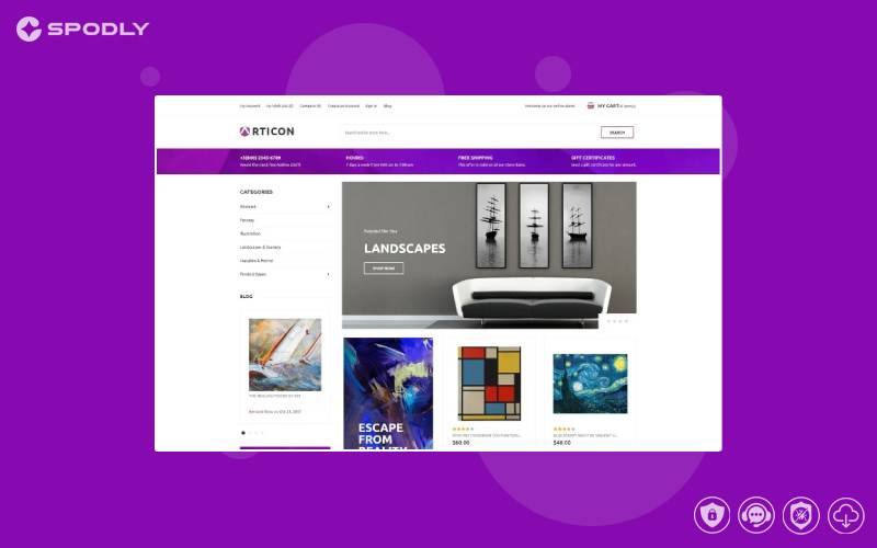 Articon – Art Gallery Store Magento Theme