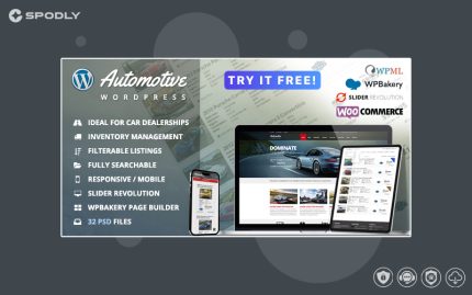 Automotive Car Dealership Business WordPress Theme