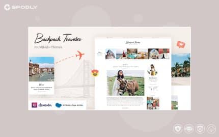 Backpack Traveler - Modern Travel Blog WordPress Theme