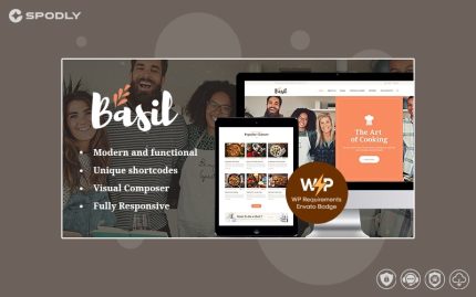 Basil | Cooking Classes and Workshops WordPress Theme