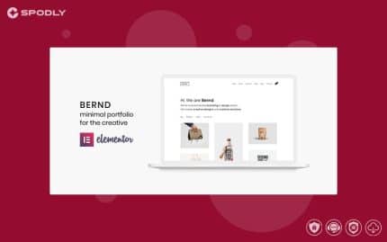 Bernd - Minimal WordPress Portfolio Theme