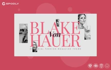 Blake von Hauer - Editorial Fashion Magazine WordPress Theme