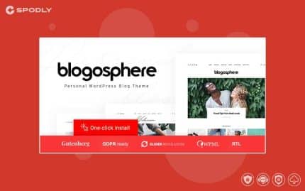 Blogosphere - Magazine and Blog WordPress Theme
