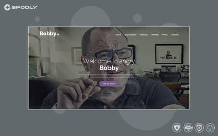Bobby - Creative One Page Joomla Template