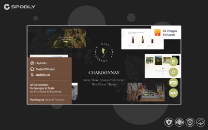 Chardonnay - Wine Store & Vineyard WordPress Theme
