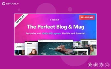 CheerUp - Food, Blog & Magazine for WordPress