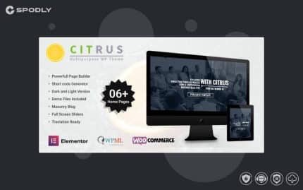 Citrus - One Page WordPress