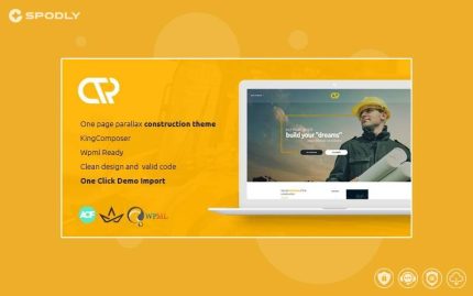 Consta – One Page Construction WordPress Them