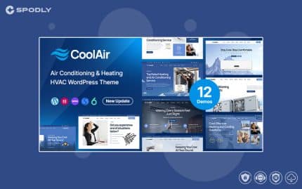 Coolair - Air Conditioning & Heating HVAC WordPress Theme