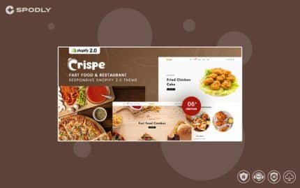 Crispe - Fast Food & Restaurant Shopify 2.0 Theme