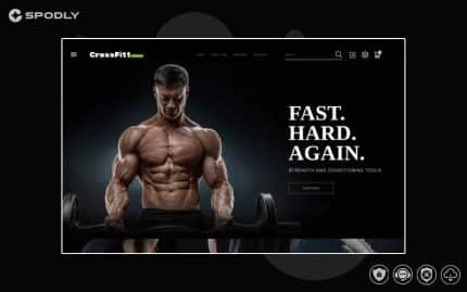 Crossfitt Store PrestaShop Theme