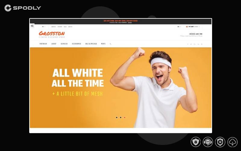 Crosston - Fitness Clothing Store PrestaShop Theme Crosston - Fitness Clothing Store PrestaShop Theme