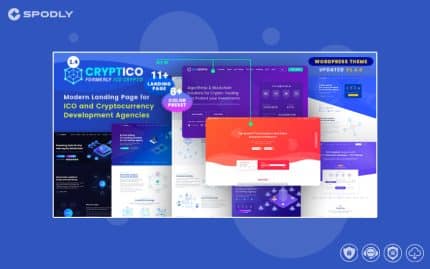Cryptico - ICO Crypto Landing & Cryptocurrency WordPress Theme​