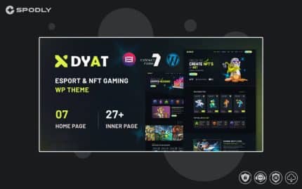 DYAT - eSports and Gaming NFT WordPress Theme Multipurpose
