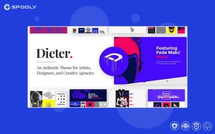 Dieter - Authentic Artist & Creative Design Agency WordPress Theme