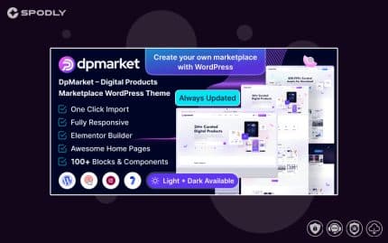 DpMarket – Digital Marketplace Multi-Vendor WooCommerce Theme Multipurpose