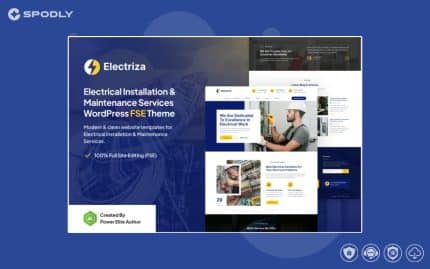 Electriza – Electrical Installation Services Theme