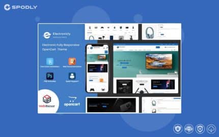 Electronicaly - The Shopping Mall OpenCart Template