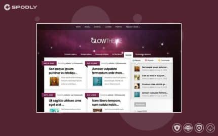 Elegant Themes Glow WordPress Theme