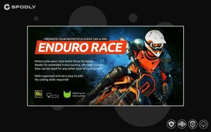 Enduro - Extreme Motorcycle Race Event Website Muse Template