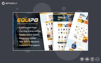Equipo - Parts And Tools WordPress WooCommerce Theme