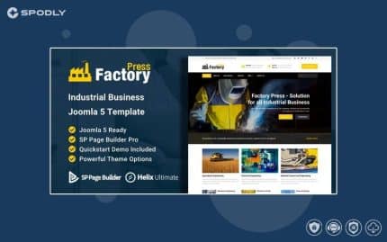 Factory Press - Industrial Business Joomla Template