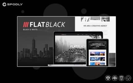 Flatblack – One Page Muse Template