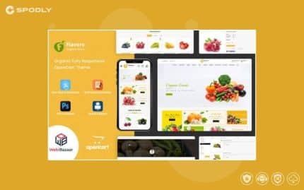 Flavoro - Organic Food OpenCart Template