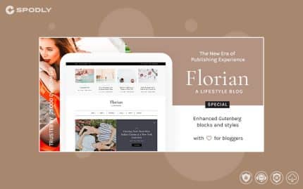 Florian - Responsive Personal WordPress Blog Theme