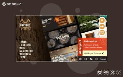 Fortunio - Carpenter, Forestry, Wood Manufacture WordPress Theme