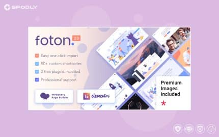 Foton - Software and App Landing Page WordPress Theme