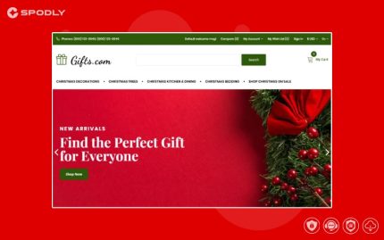 Gifts.com - Christmas Presents Shop OpenCart Template