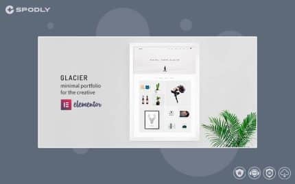 Glacier - Minimal WordPress Portfolio Theme