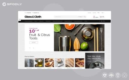 Glass and Cloth - Dishes Store PrestaShop Theme
