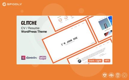 Glitche - Resume WordPress Theme