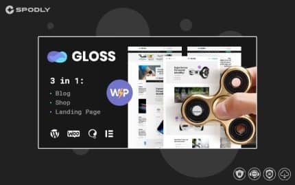 Gloss | Viral News Magazine WordPress Blog Theme + Shop